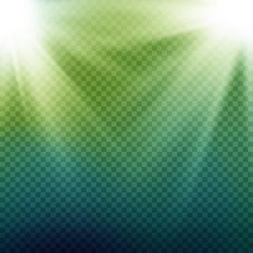 Light Beam Rays Vector. Light Effect Vector. Rays Burst Light.Isolated On 스톡 일러스트