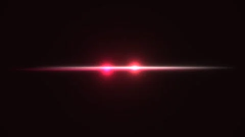 Light beam with red and white points against black Stock Footage 338402756