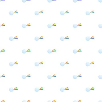 Light beam refraction creating rainbow spectrum pattern Stock Illustration