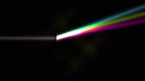 Light Beam Refraction Rainbow Effect. Stock Footage 334887208