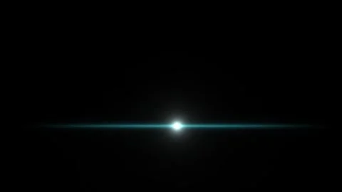 Light beam shines in dark space with a blue glow and soft Stock Footage 339099574
