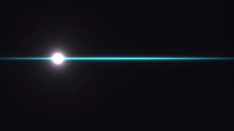 Light beam shining in dark space with a glowing center Stock Footage 338288667