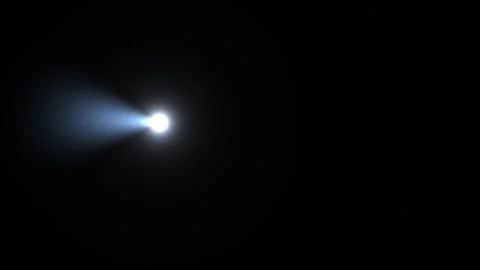 Light beam shining in darkness creates a striking contrast Stock Footage 338202531