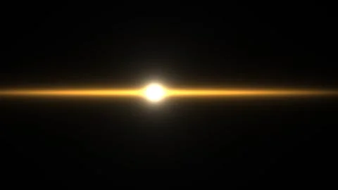 Light beam shining through dark space with a glow effect Stock Footage 338412022