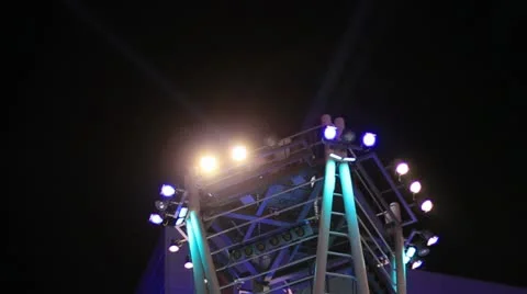 Light beam tower Vídeo Stock 12449257