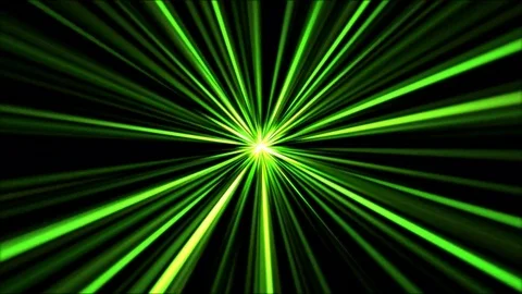 Light Beam Tunnel Animation - Loop Green 库存影片 82940664