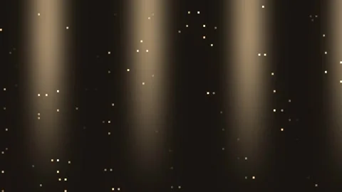 Light beams and white dots illuminate dark surface Stock Footage 329009447