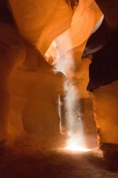 Light beams of Antelope Canyon Stock Photos