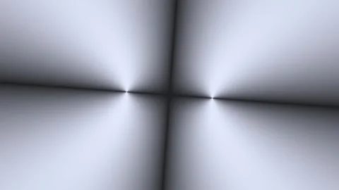 Light beams converge in a cross pattern in a dark space Stock Footage 338003086