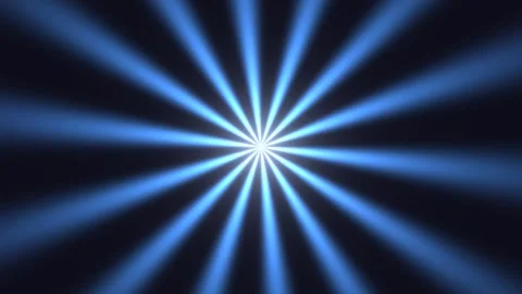 Light beams create a radial pattern in dark background Stock Footage 338014077