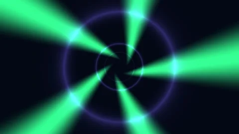 Light beams forming a swirling pattern against a dark Stock Footage 340772765