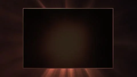 Light beams radiating from frame, dark presentation background, perfect loop, Video stock 314134346