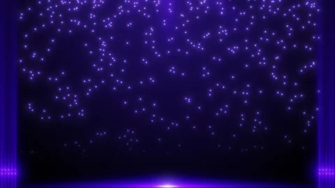 Light beams restricting particle movement. Purple particles falling on laser. Stock Footage 308151123