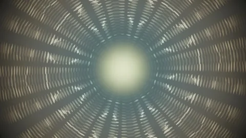 Light beams shine in circular pattern creating a radial effect Stock Footage 337378677