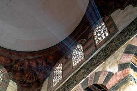 Light Beams Through Arched Windows in Giza, Egypt Stock Photos