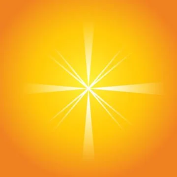 Light beem transparency on orange background, sun shine, sunlight graphic, .. 스톡 일러스트