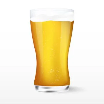 Light beer with the foam Stock Illustration