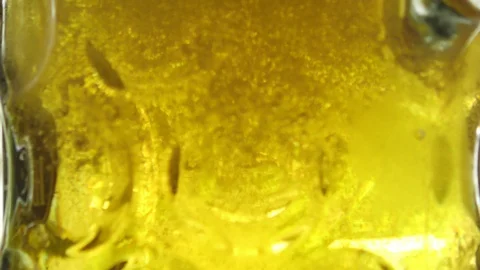 Light beer (lager) in the mug Stock Footage 91623498