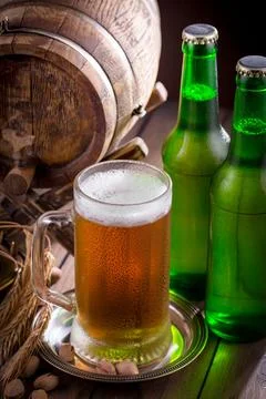 Light beer Foto stock