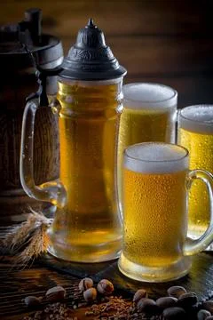 Light beer Foto stock