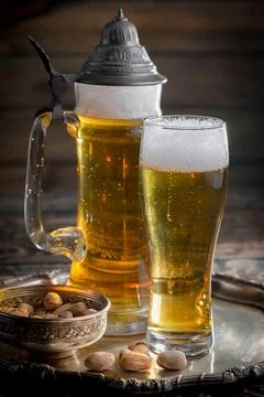 Light beer Foto stock
