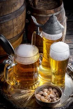 Light beer Foto stock