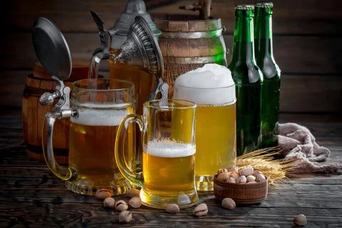 Light beer Foto stock