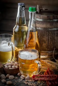 Light beer Foto stock