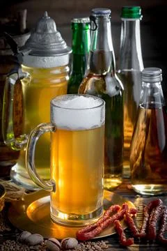 Light beer Foto stock