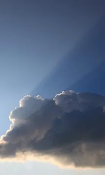 Light behind cloud Stock Photos
