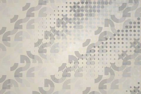 Light beige background with abstract patterns and dots Stock Illustration