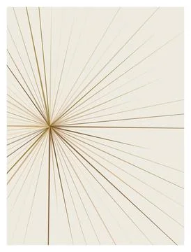 Light beige background with thin radial lines bursting outwards. Stock Illustration