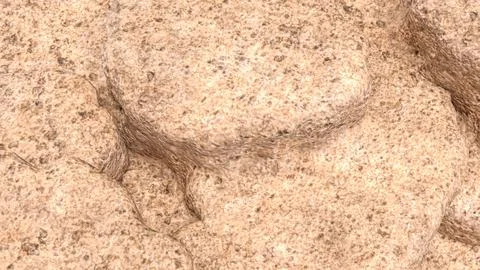 Light Beige Granite Stone Surface Texture Background 3d render. Stock Photos