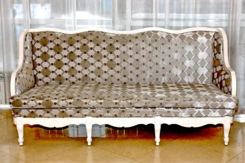 Light beige sofa large Stock Photos