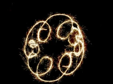 The light on a black background 写真素材