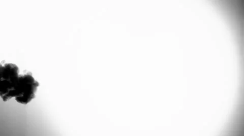Light Black Ink Spit in Slow Motion Stock Footage 30460958
