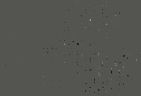 Light Black vector backdrop with algebra elements. Stock Illustration