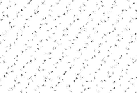 Light Black vector backdrop with music notes. Illustrazione stock