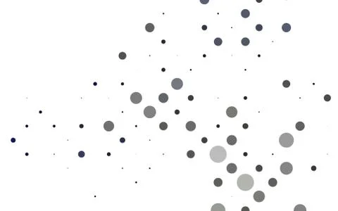 Light Black vector background with bubbles. Illustrazione stock