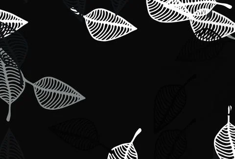 Light Black vector hand painted pattern. イラスト素材