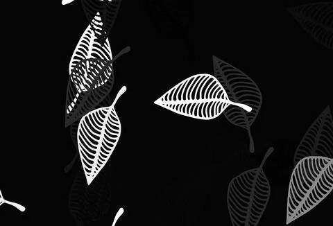 Light Black vector hand painted pattern. Stock Illustration