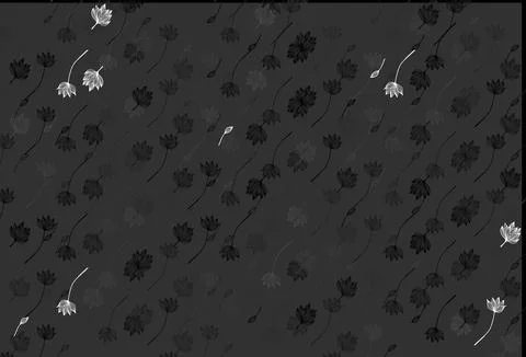 Light Black vector hand painted pattern. イラスト素材