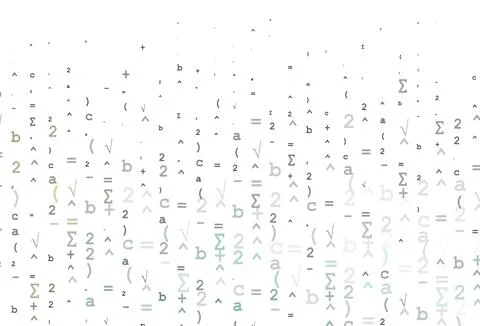 Light Black vector pattern with arithmetic signs. Stock Illustration