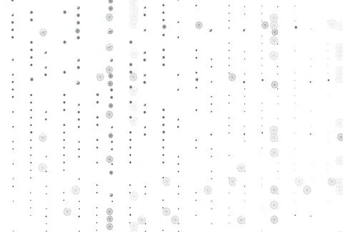 Light Black vector pattern with christmas snowflakes. Stock Illustration