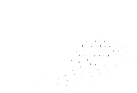 Light Black vector pattern with music elements. Stock Illustration