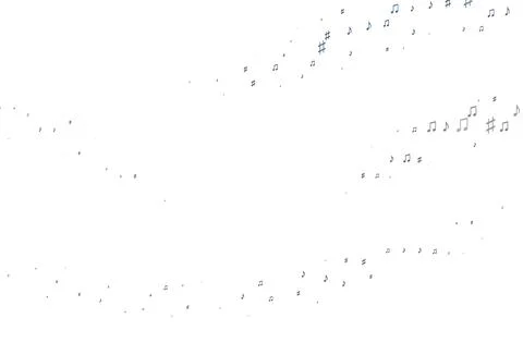 Light Black vector pattern with music elements. Illustrazione stock