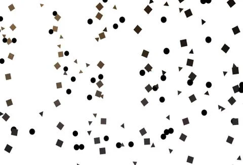 Light Black vector pattern in polygonal style with circles. Illustrazione stock