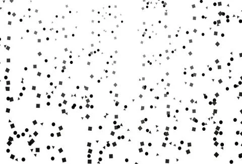 Light Black vector pattern in polygonal style with circles. Stock Illustration