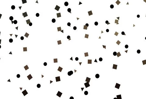 Light Black vector pattern in polygonal style with circles. Stock Illustration