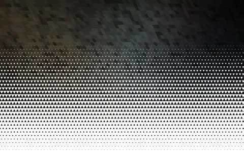 Light Black vector seamless pattern in polygonal style. Illustrazione stock